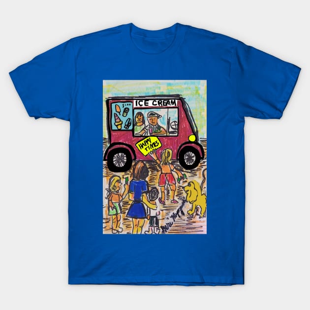 The Ice Cream Man T-Shirt by TheArtQueenOfMichigan 